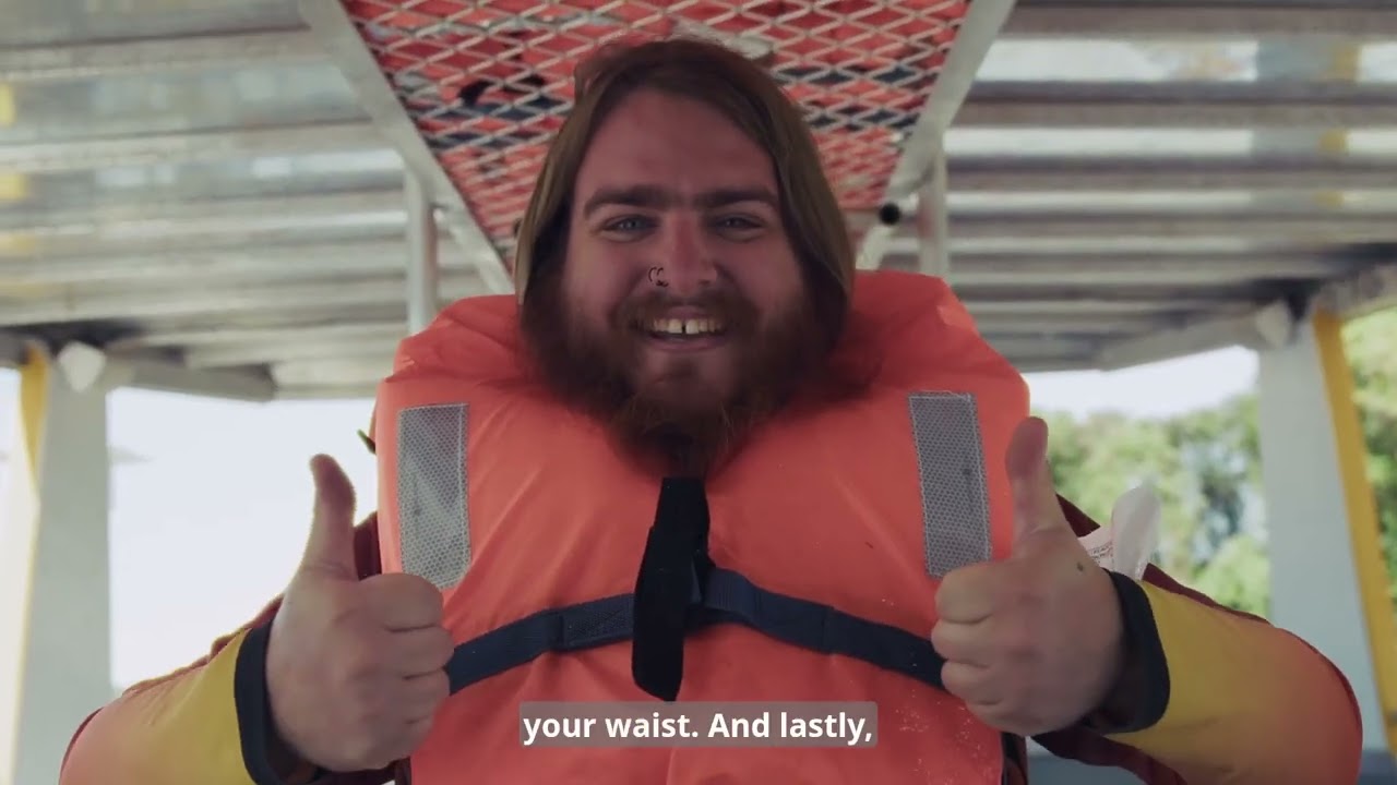 Spectacular Jumping Crocodile Onboard Safety Briefing