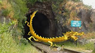 Baby Crying On Train Track Alone In A Desert Railway Track And Try To Stop The