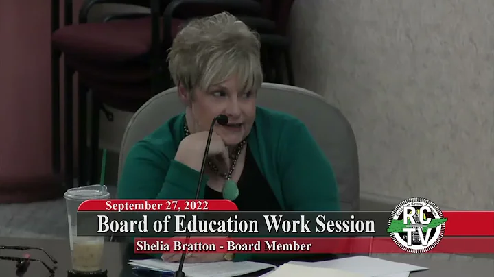 Board of Education Work Session - September 27, 2022