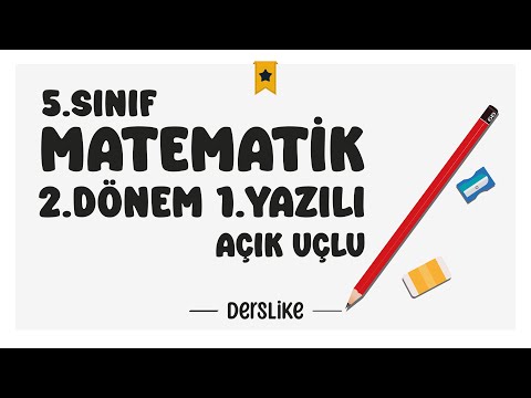 5. Sınıf Matematik 2.Dönem 1.Yazılı Soruları #2024