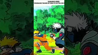 #KAKASHI USES THOUSAND YEARS OF DEATH ON #NARUTO 💀💥