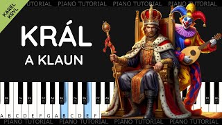 Karel Kryl - Král a klaun (piano tutorial | klavír | akordy | noty | české písničky)