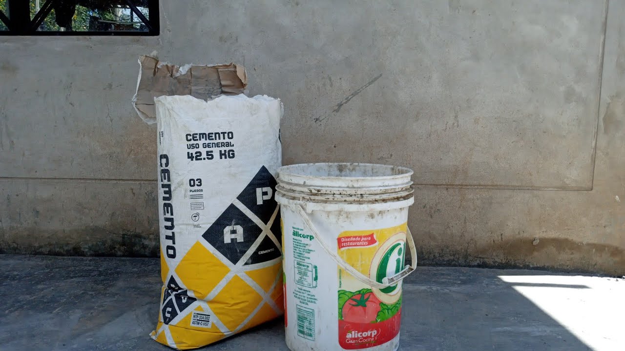 ¿Cuantos m3 tiene una bolsa de cemento? - YouTube