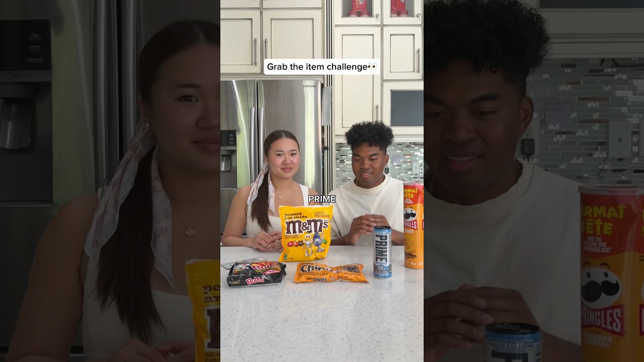 Grab item race gone wrong👀 #couple #couples #funny #funnyvideo #comedy #comedyvideo #relatable #fun