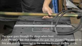 Rigging a shooting line on an Open Muzzle Speargun w/ a Reel (Mako Predator Pro)