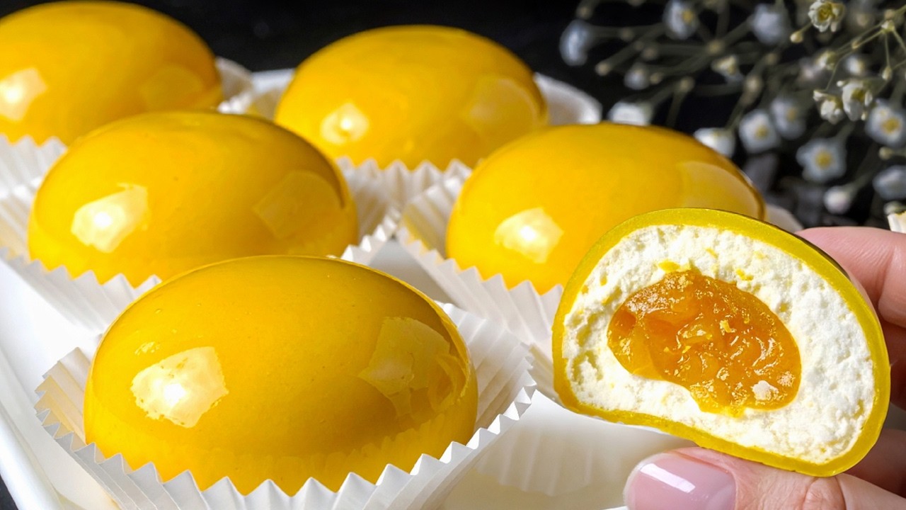 Mochi mit Zitrone und Milch! Frühstücksdessert zum Abnehmen!