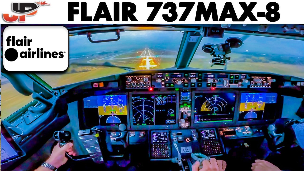 Turbulence, Rain, Mist, Low Ceiling 737MAX into Toronto