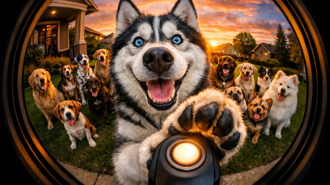 Sneaky Dogs Ring My Doorbell! 🐶 Caught on Camera