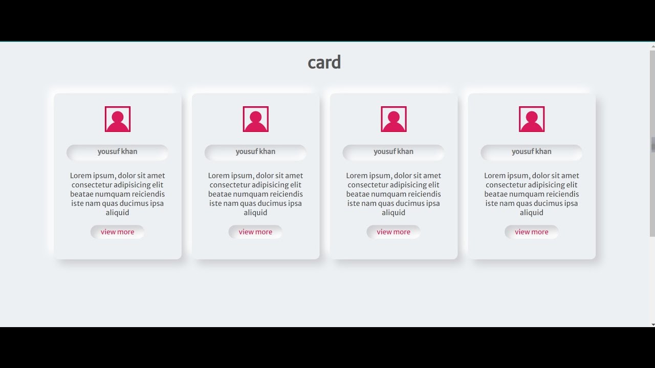 How to Create a Dynamic Cards Using html, Css & JavaScript? - YouTube