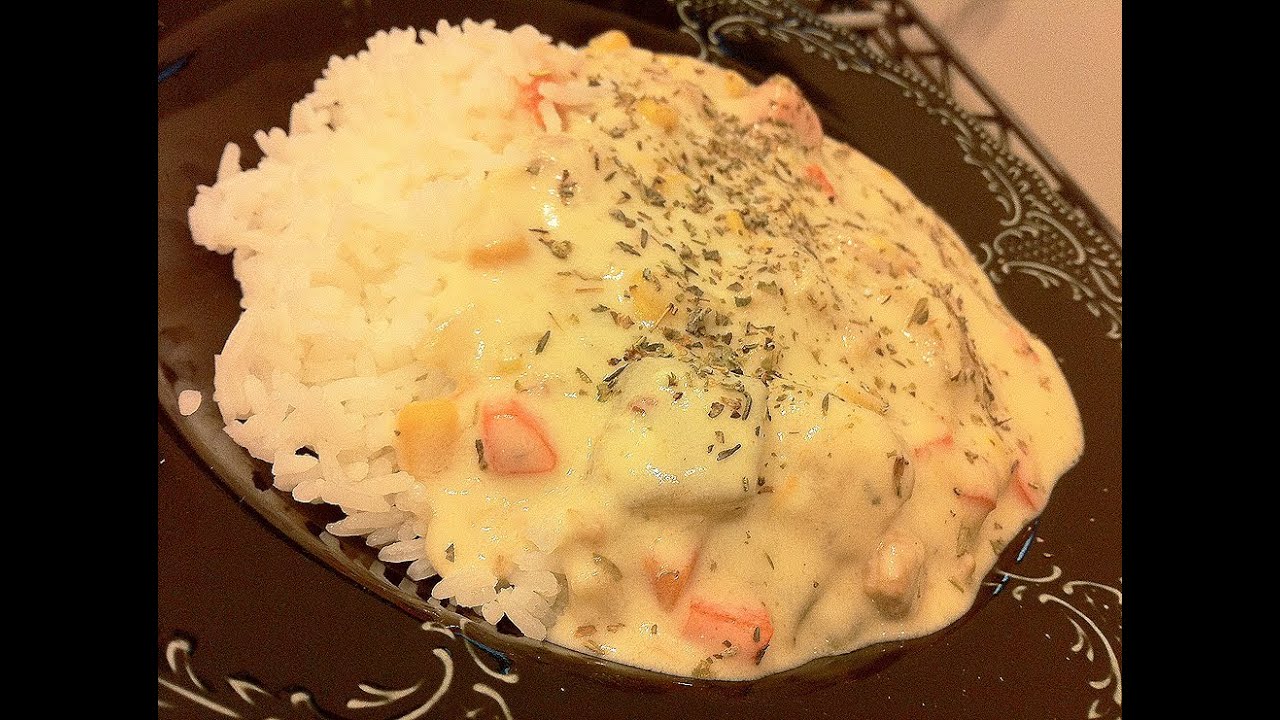 Ω (HD) ASMR - Rice with Cream Stew & Cow Stomach ( Eating Sounds )