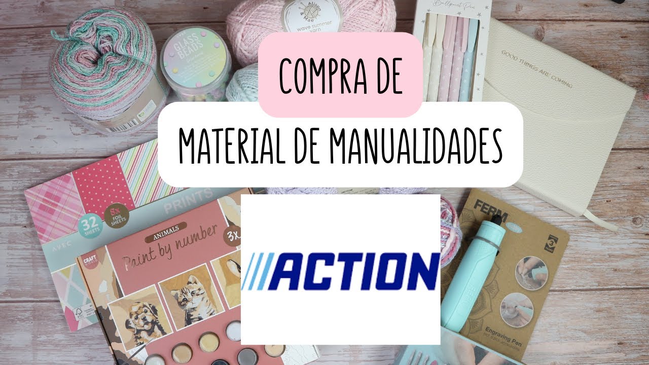 Compra de material de manualidades en Action