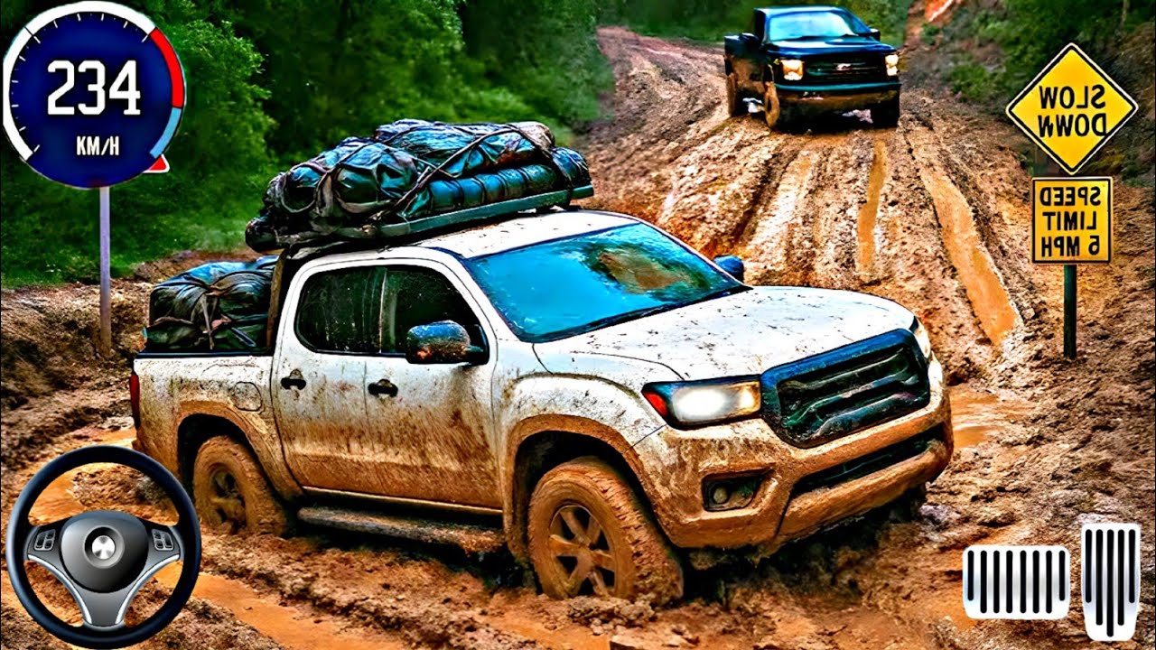 New 4x4 MUD Truck Driving Simulator 3D  - Off-road Mountain Area Driving  - Android Gameplay 