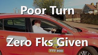 DashCam UK Gormless Cab Driver Dangerous U Turn