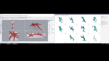 Evolutionary Solver Grasshopper - Machine Learning - Pavilion Design Driftwood