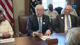 President Trump Leads a Listening Session with Truckers and CEOs Regarding Healthcare