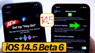 iOS 14.5 Beta 6 | NEW Siri Voices NEW Battery Health Calibration & More…