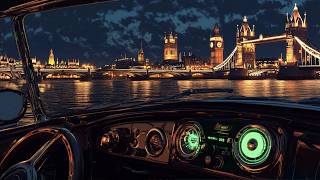 London Tower Bridge at Night 🌉 Car Heater, Soft Rain & Calm Jazz Ambience 1 Hour screenshot 3