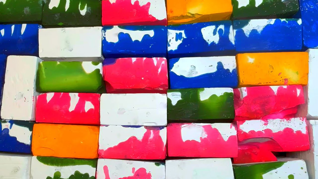 Soft powdery fresh rainbow dyed Gymchalk crush Asmr edit🫶✨ 