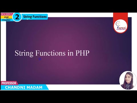 String Functions in PHP part-1 - YouTube