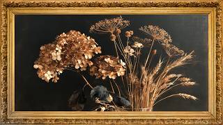Still live autumn flowers | Ambient music| Fall mood screensaver tv art 4K screenshot 3
