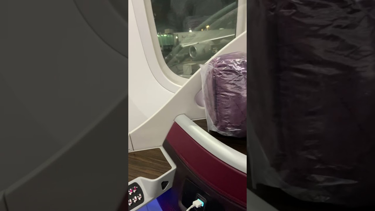 Qatar Airways - Business class- Doha to Bangalore 😘😍😍😍