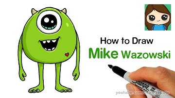 How to Draw Mike Wazowski Easy | Monster