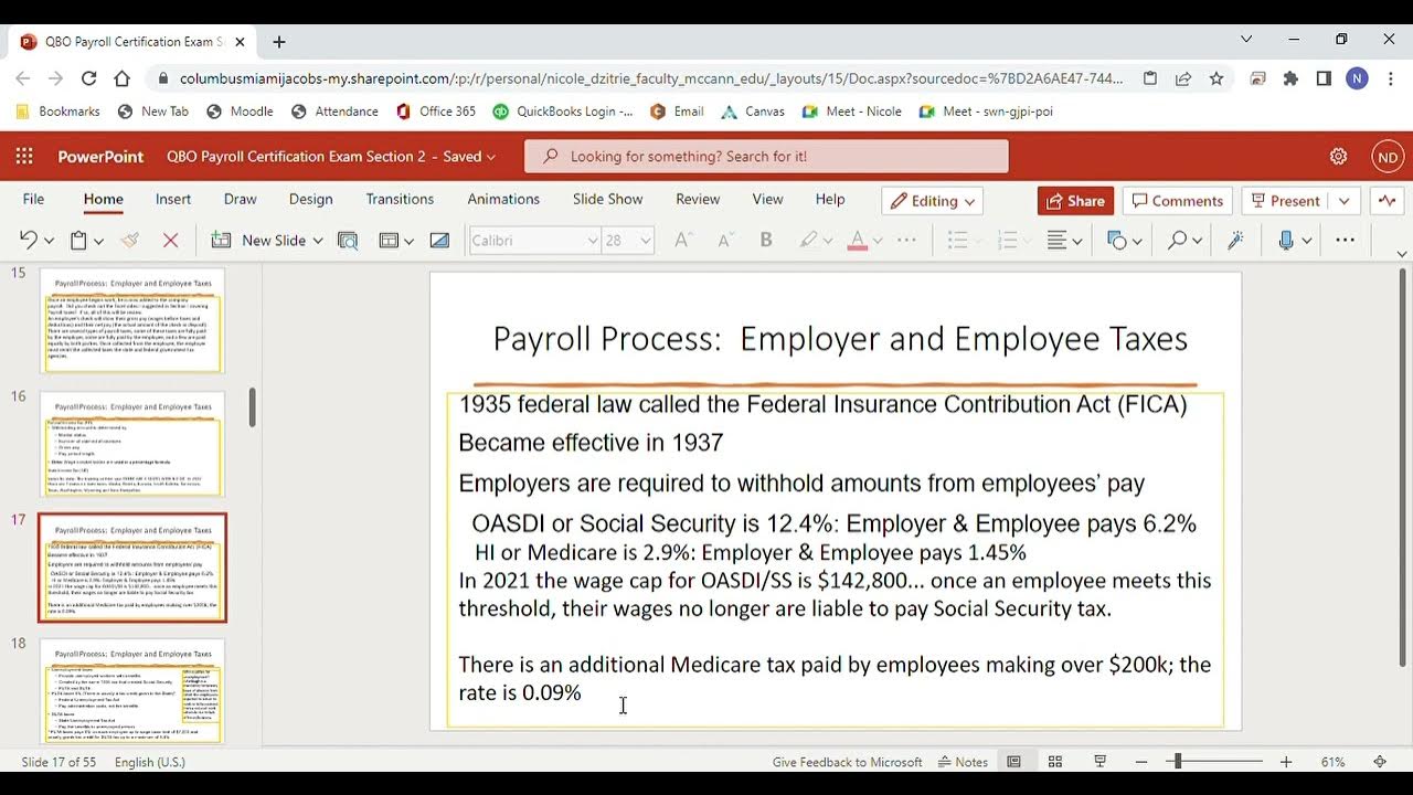 QuickBooks Online Payroll Certification Exam Section 2 YouTube