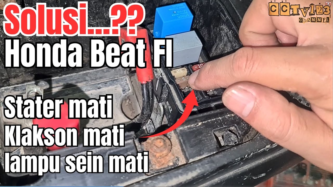Cara mengatasi Kelistrikan BEAT ESP mati stater mati lampu mati stater manual hidup, tapi aki bagus