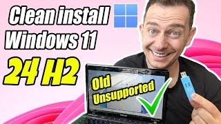 How to Clean install Windows 11 24H2 (Preview) on Unsupported PC's by Tips 2 Fix 15,365 views 1 month ago 8 minutes, 52 seconds