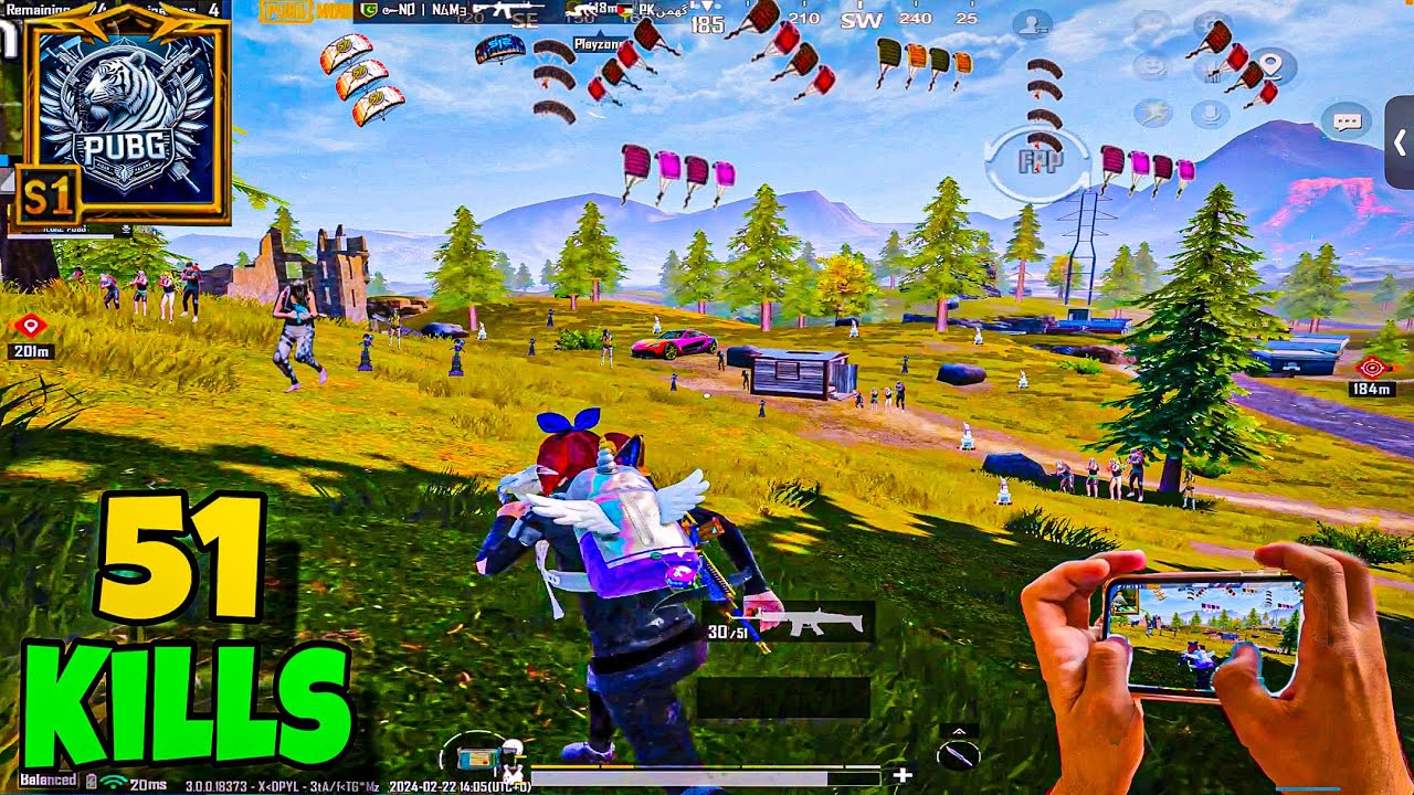 Pubg mobile 51 kills conquerer lobby rush gameplay ipad pro m2 chip
