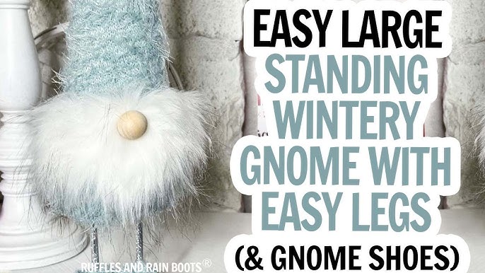 Spring Wood Gnome DIY with Dollar Tree Vinyl - Ruffles and Rain Boots