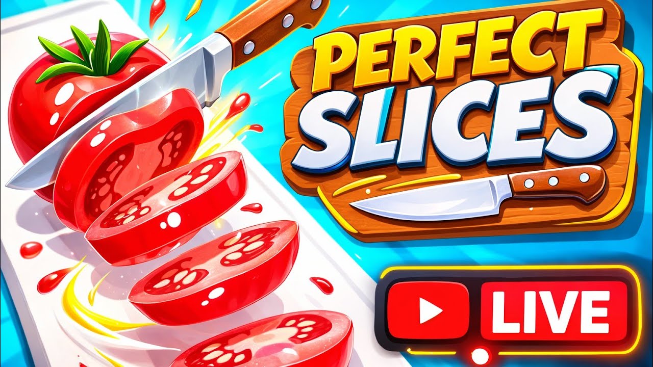 Perfect Slices Live 🔪 | Super Fast Cutting Gameplay | No Mistake Challenge 😱 #shortlive