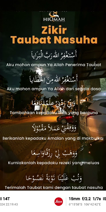 zikir Taubat nasuha