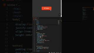 3D Button Effect using HTML & CSS 🧊 | Modern UI Animation #shorts