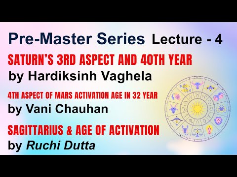 Saturn’s 3rd Aspect | 4th Aspect Of Mars | Sagittarius & Age Of Activation | Premaster Series Part 4