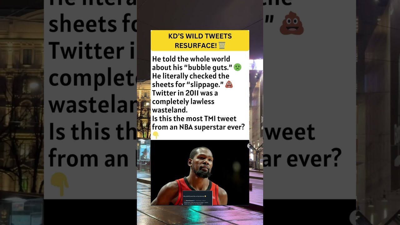 Kevin Durant’s "Bubble Guts" Tweet: Proof Old Twitter Was Lawless! 😂🚽