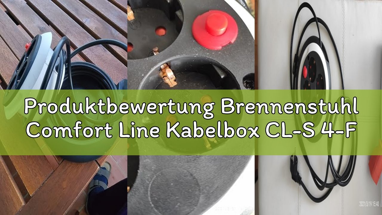 Produktbewertung Brennenstuhl Comfort Line Kabelbox CL-S 4-Fach/Mini-Kabeltrommel (3m Kabel, Made in