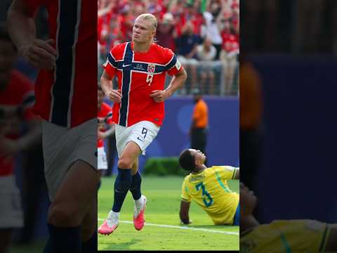 ERLING HAALAND STUNS BRAZIL! 🇳🇴 #shorts #football #worldcup2026
