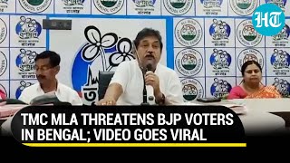 'Vote at your risk...': TMC MLA threatens BJP voters in Bengal; Saffron party seeks EC action