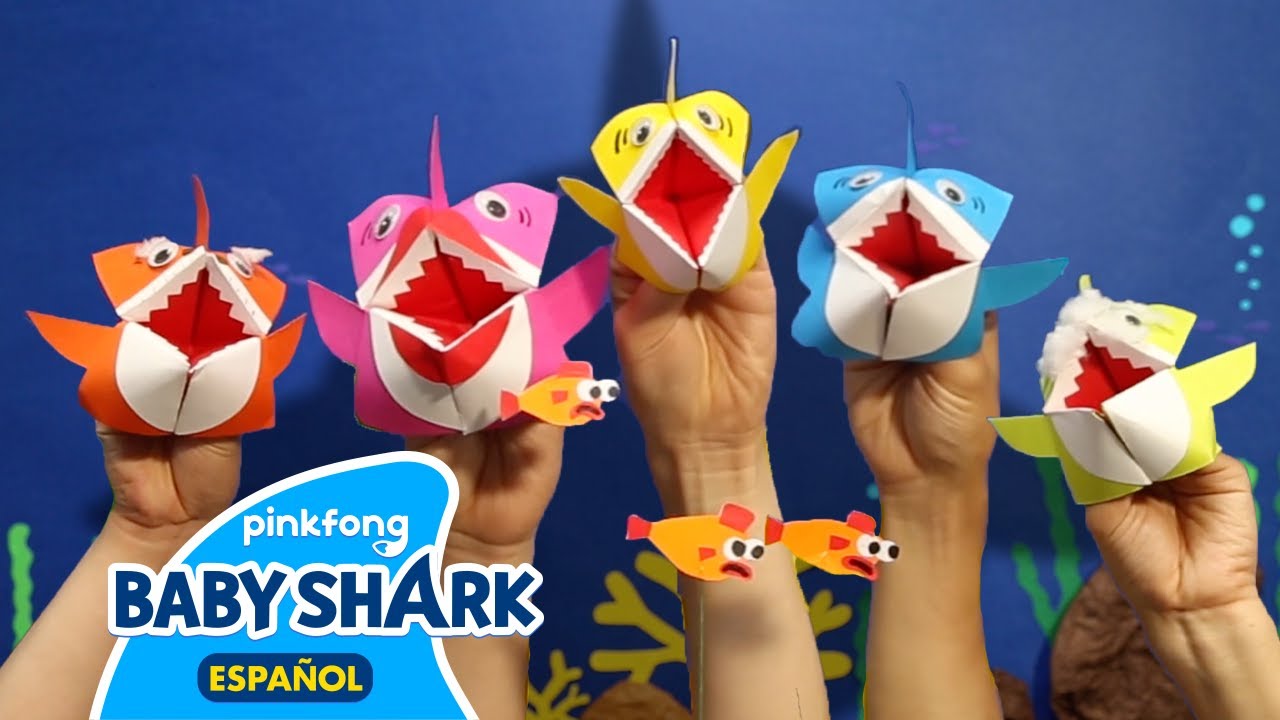 Tiburón Bebé | Títere de Origami | Canciones Infantiles | Baby Shark en Español