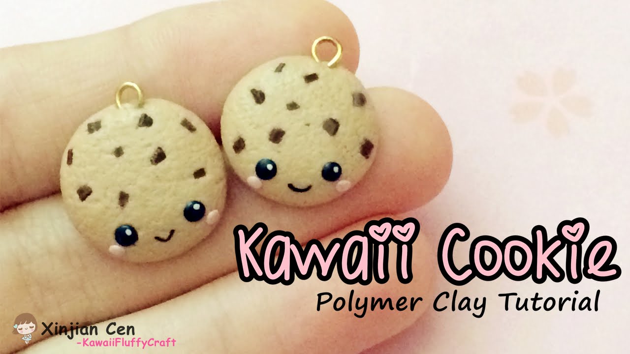 🍪 Kawaii Chocolate Chip Cookie Polymer Clay Tutorial YouTube