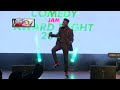 Kenny Blaq on stage at naija comedy jam(Mans not Hot)