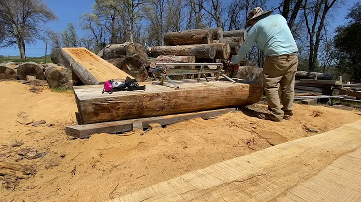 The most milling ever (Original Alaskan saw mill v...