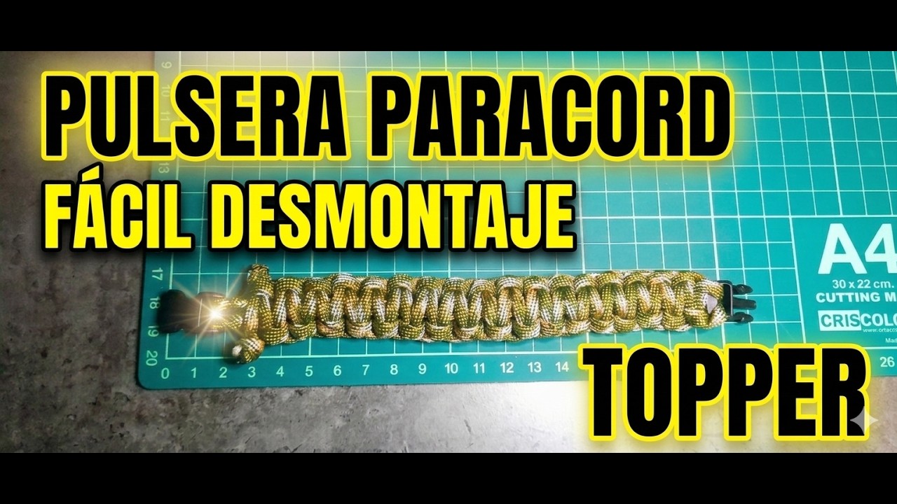 Pulsera Paracord 2m fácil de desmontar.