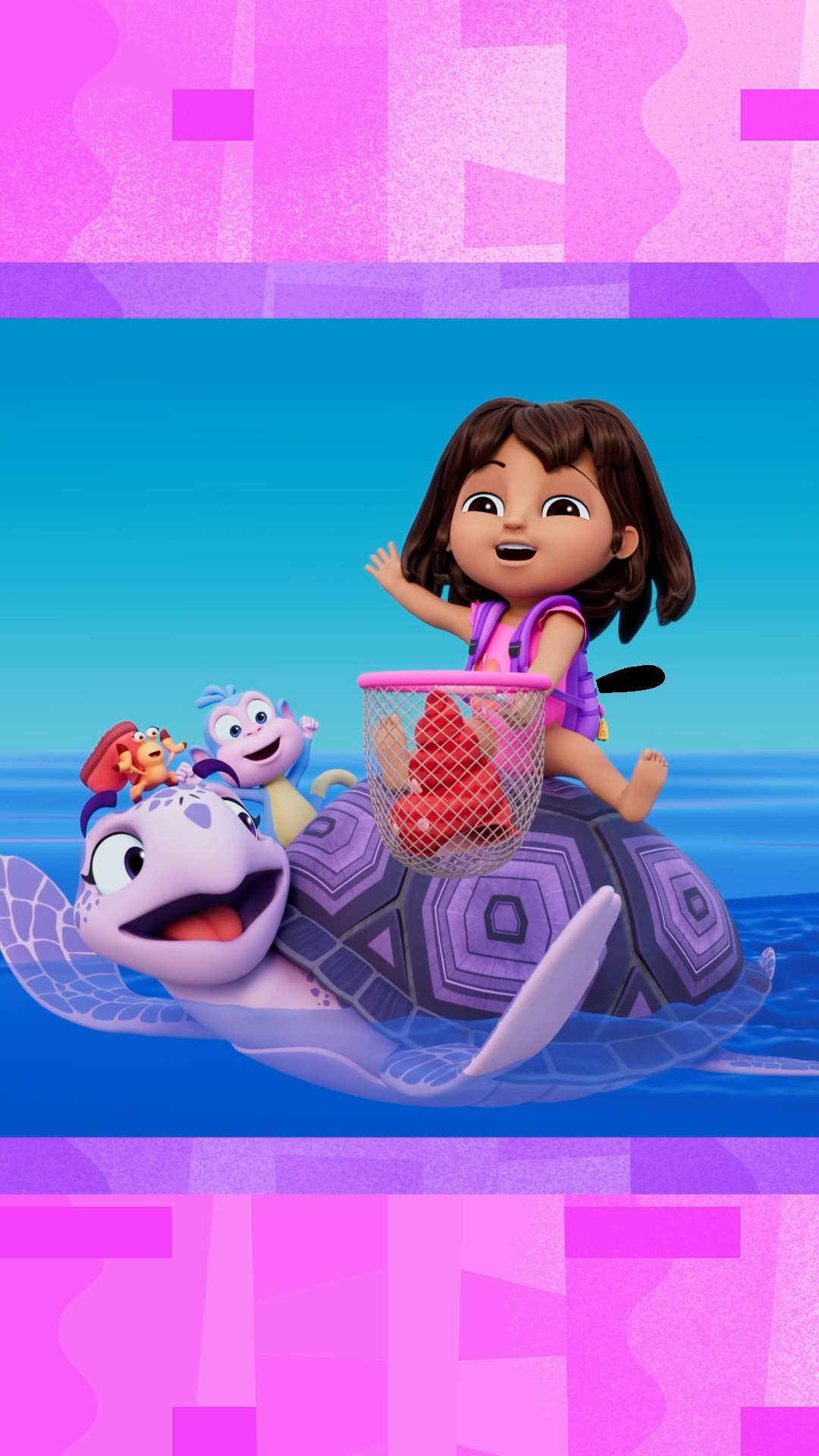 dora explores with a turtle! #shorts