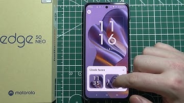 Motorola Edge 50 Neo How to Change Lock Screen Clock