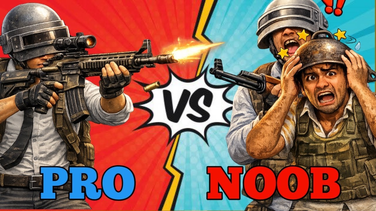 BGMI GAMEPLAY II PRO VS 2 NOOB