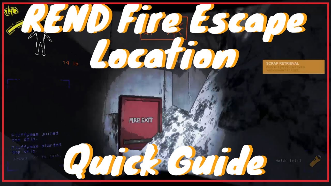 Lethal Company Rend Fire Escape Location YouTube