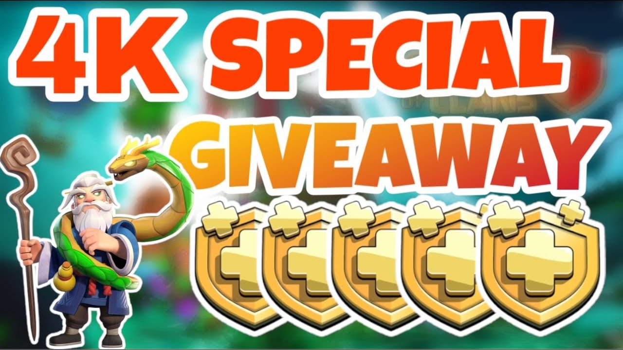 5X LIVE GOLD PASS GIVEAWAY | 4K SPECIAL | LIVE BASE VISITING | CLASH OF CLANS  