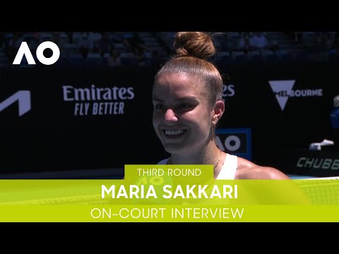 Maria Sakkari On-Court Interview (3R) | Australian Open 2022